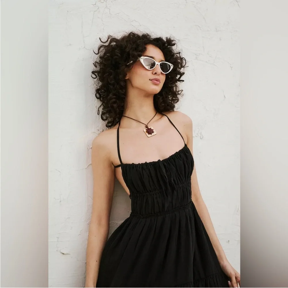 Free People Taking Sides Maxi in Black